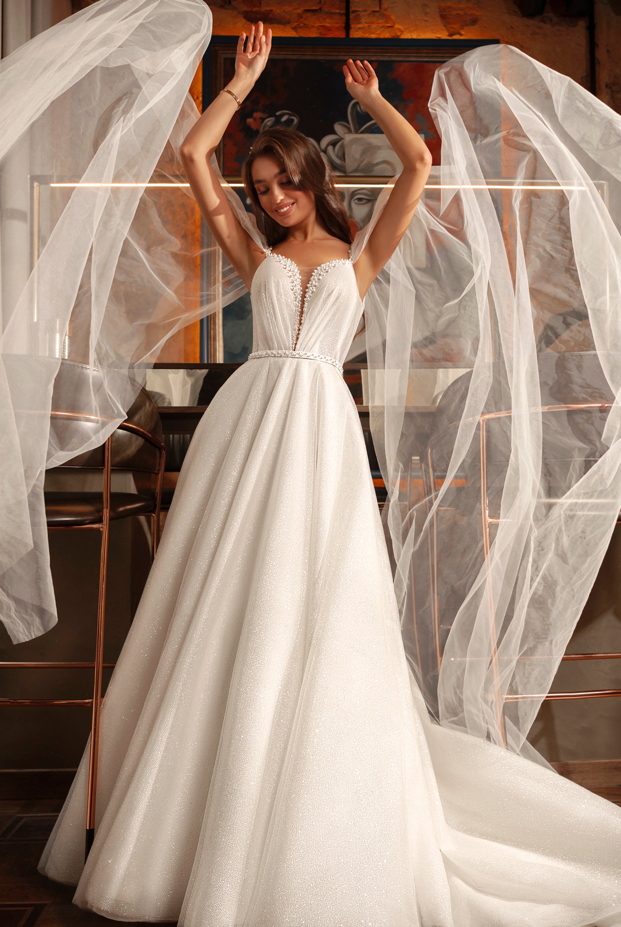 Ivory and pearl wedding dresses best sale