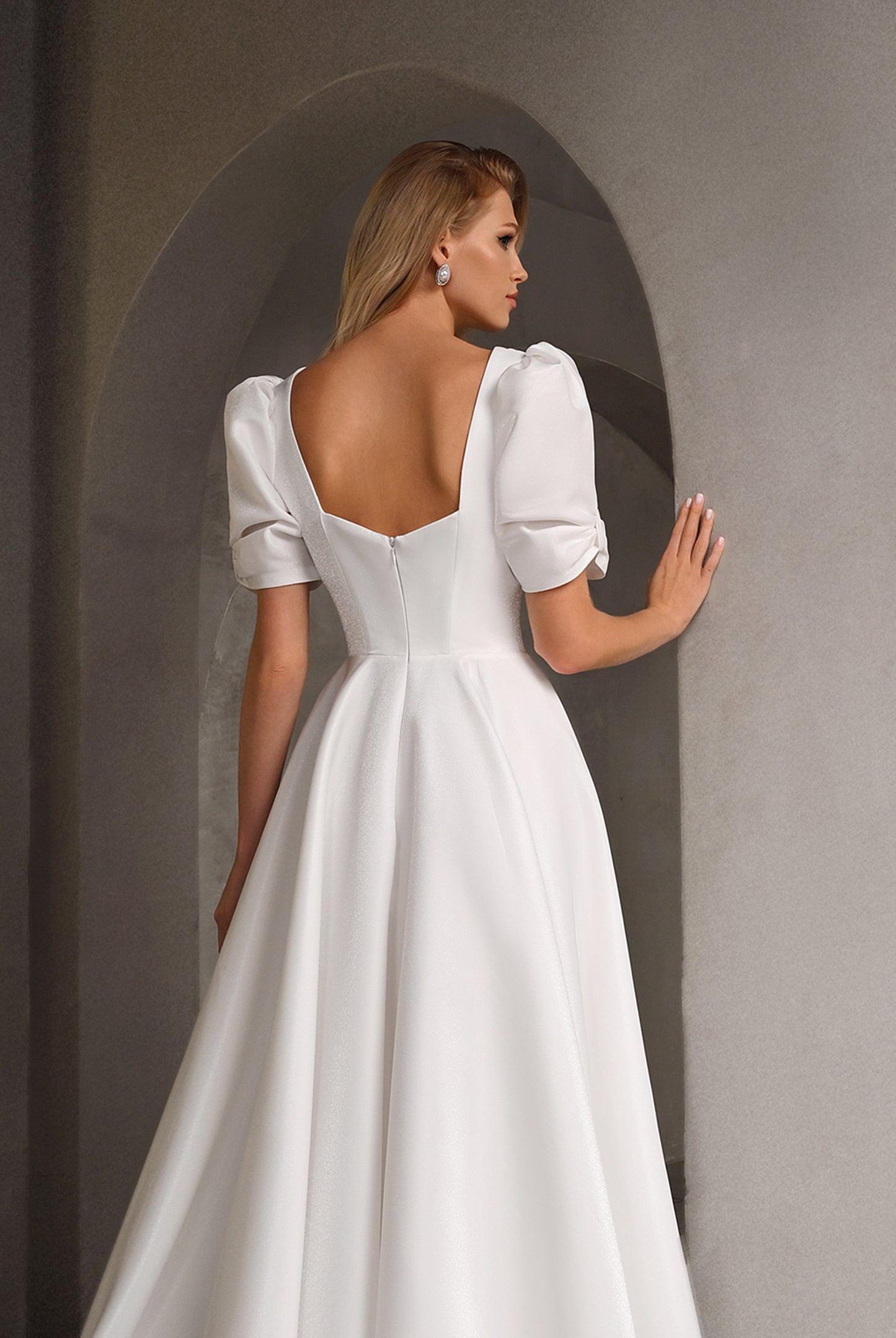 Petrina A-line Sweetheart Milk Wedding dress