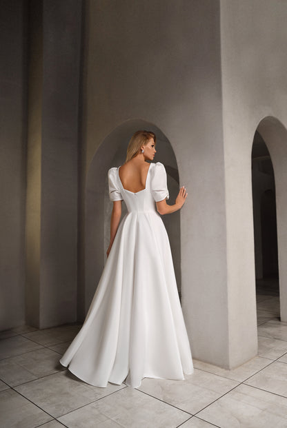 Petrina A-line Sweetheart Milk Wedding dress