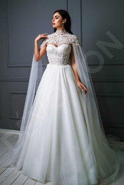 Petrona A-Line Sweetheart Ivory Wedding dress