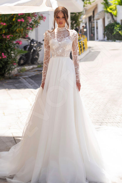 Soul A-line High neck Ivory Wedding dress