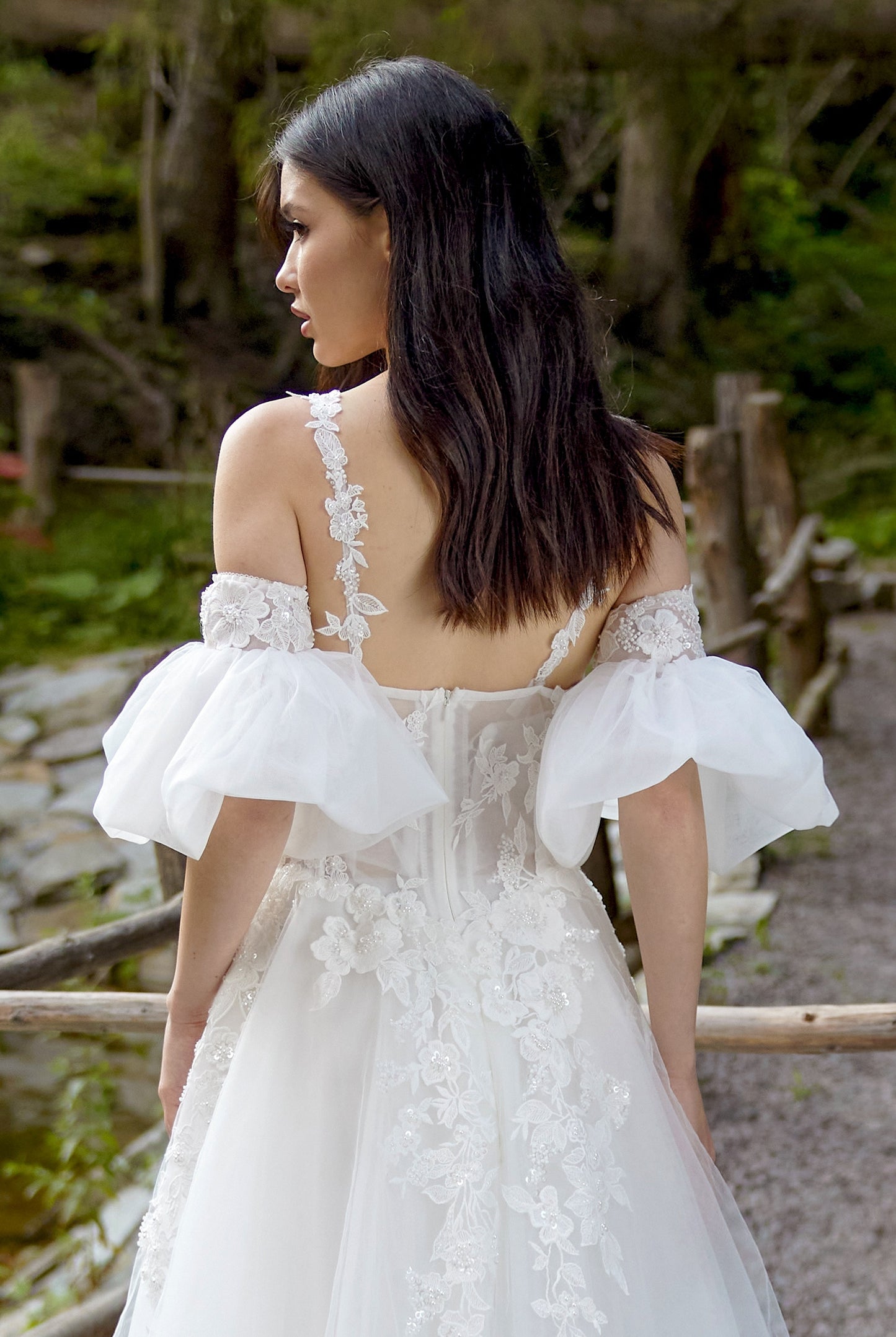 Anitte A-line Sweetheart Milk Wedding dress