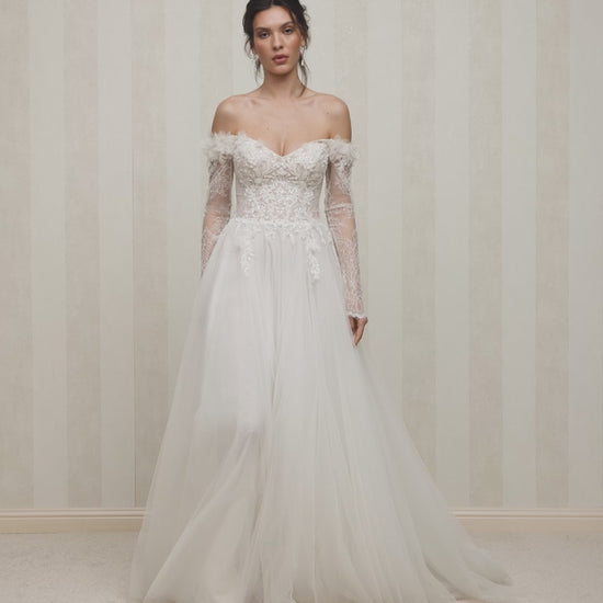 Noema A-line Sweetheart Milk Wedding dress