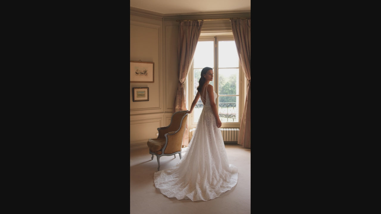 Alicia A-line Sweetheart Milk Wedding dress