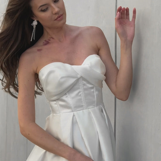 Mirta A-line Sweetheart Milk Wedding dress