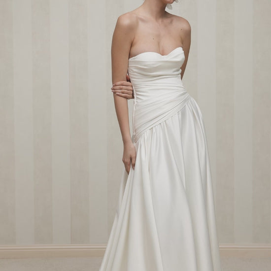 Queen A-line Sweetheart Milk Wedding dress