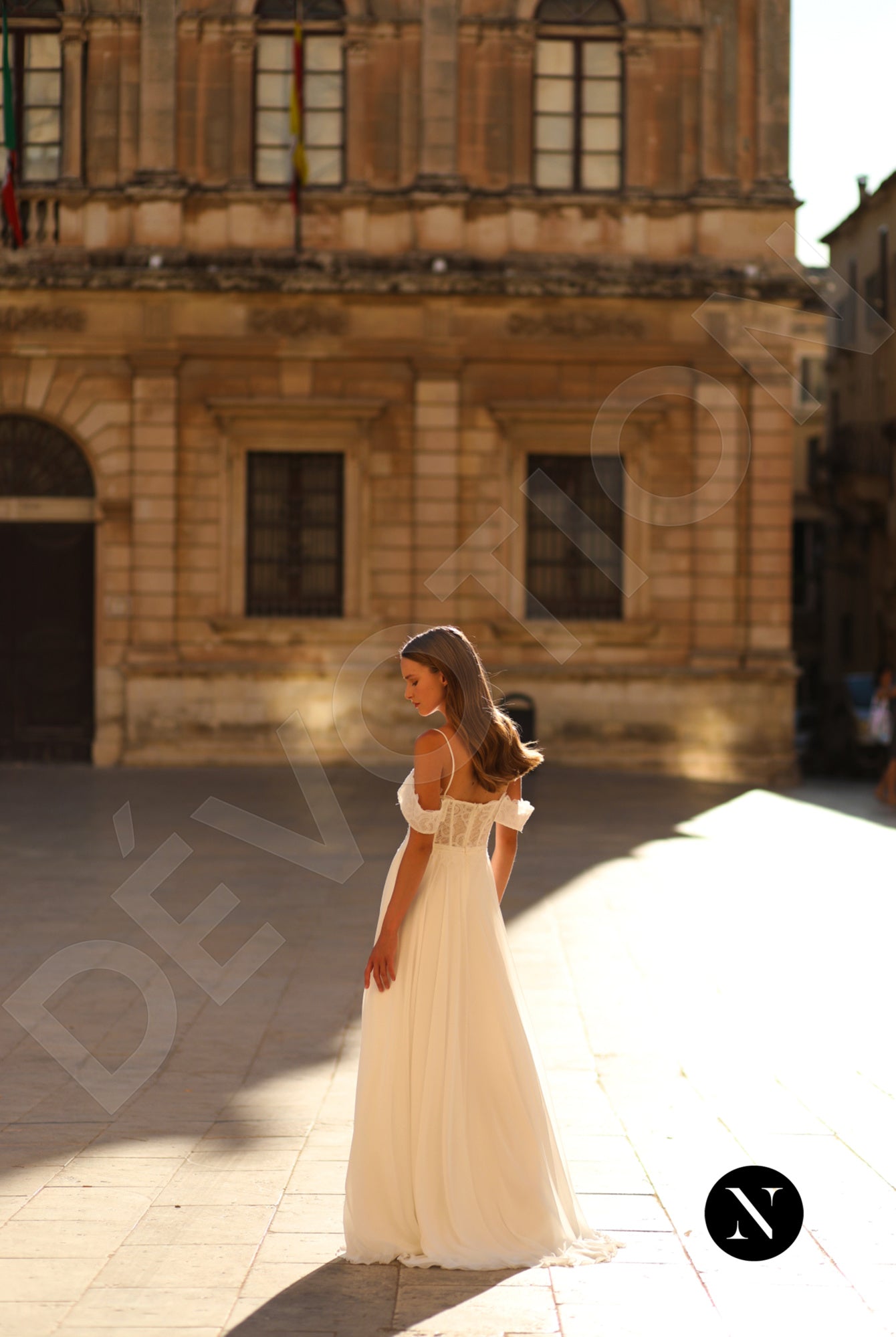 Lorene A-line Sweetheart Ivory Wedding dress