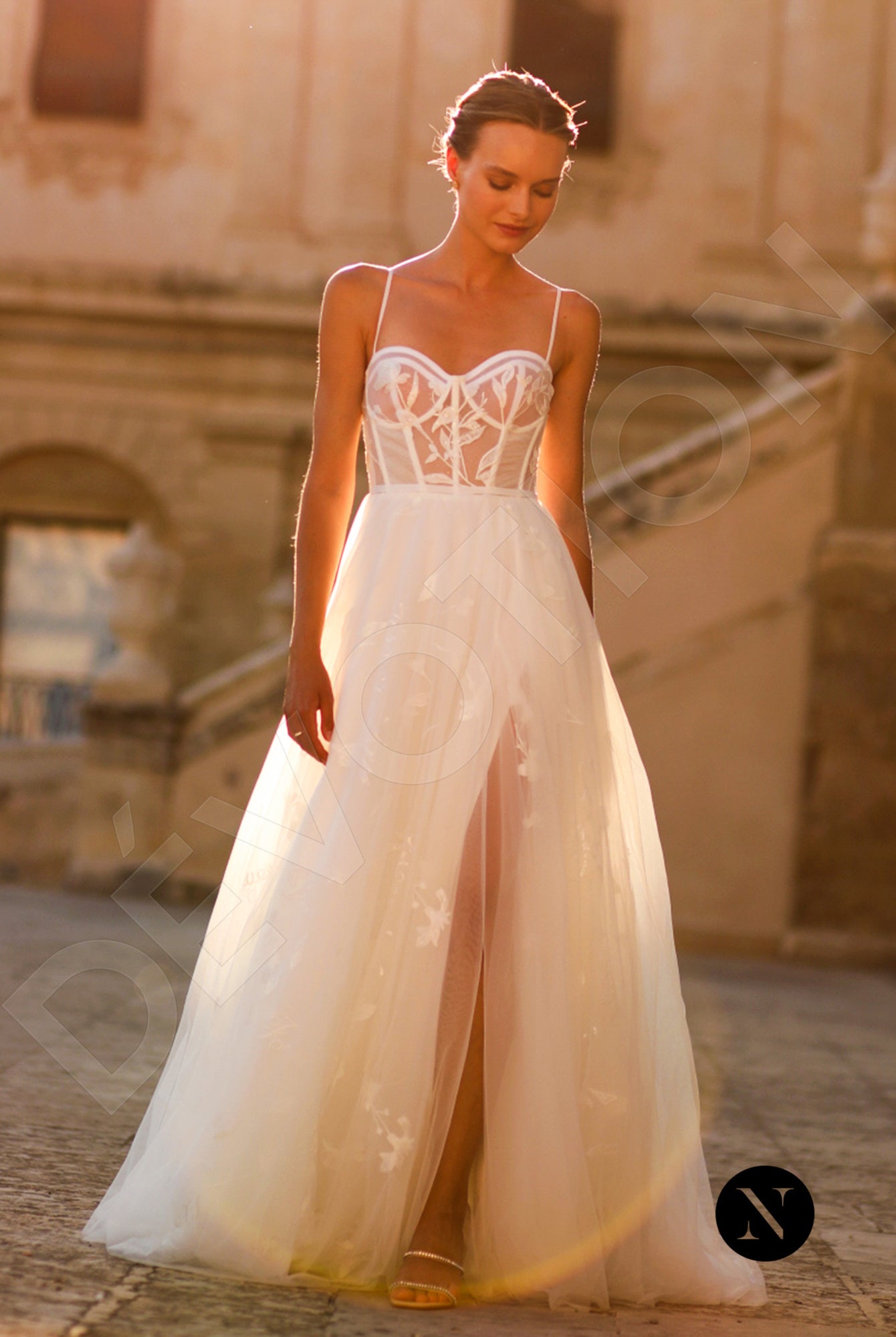 Silvia A-line Sweetheart Ivory Wedding dress