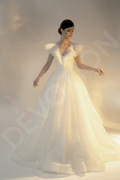 Amalisa Princess/Ball Gown V-neck Light Ivory Wedding dress