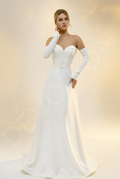 Kollie A-line Sweetheart Light Ivory Wedding dress