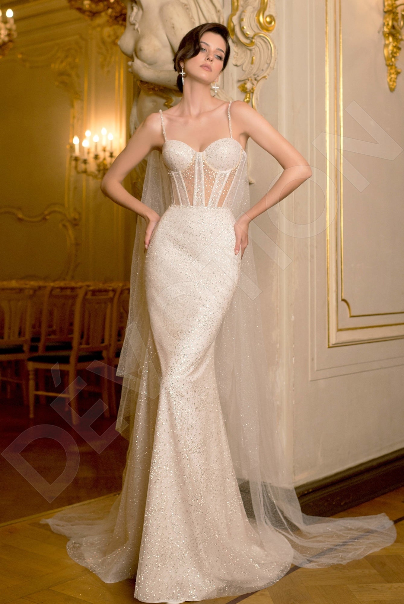 Infanta Trumpet/Mermaid Sweetheart Vanilla Wedding dress