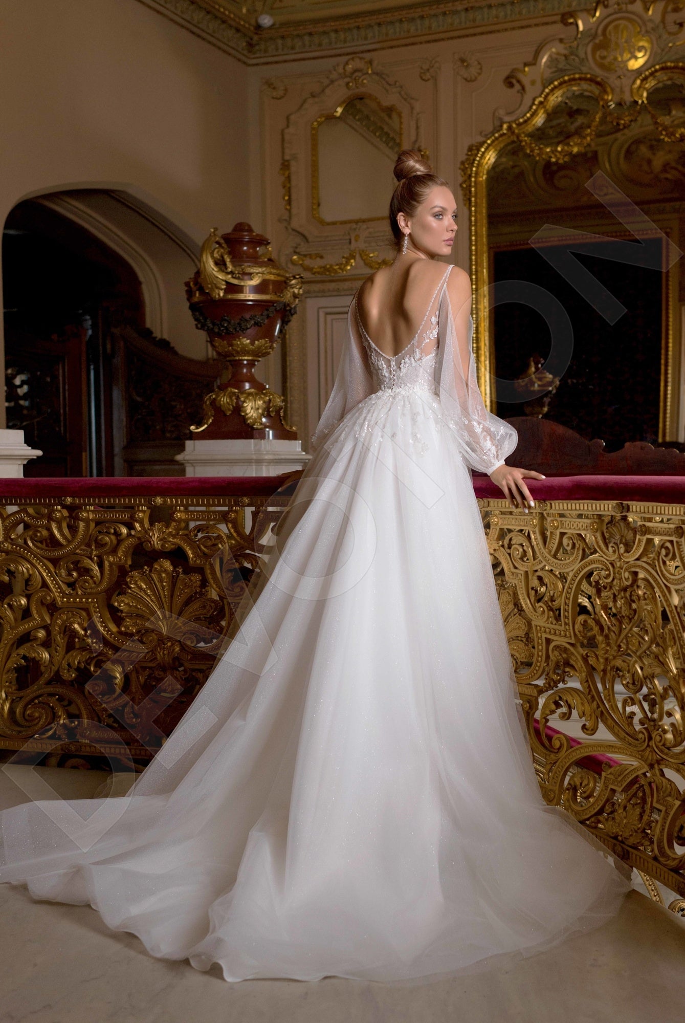 Norta Princess/Ball Gown Deep V-Neck Off White Wedding dress