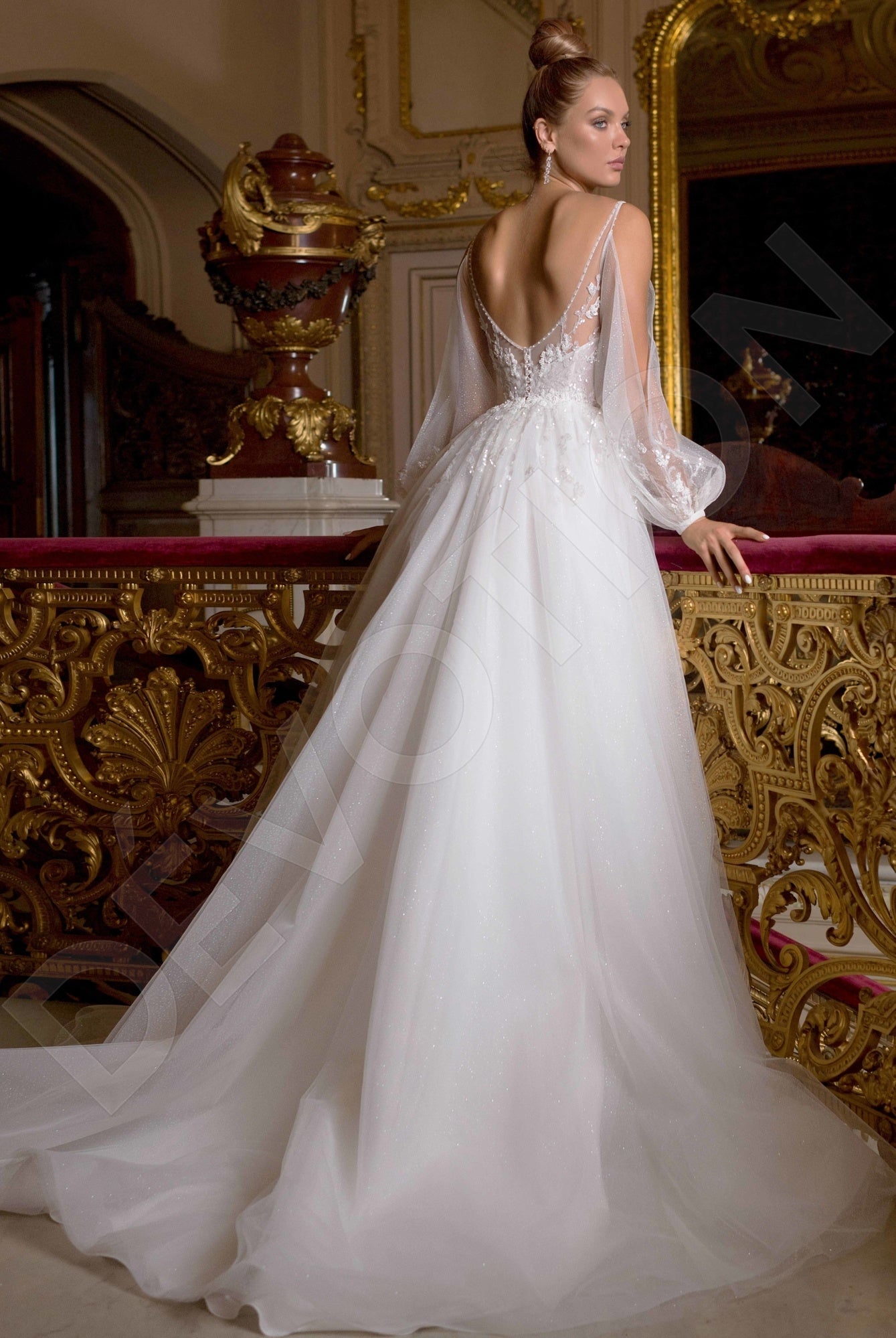 Norta Princess/Ball Gown Deep V-Neck Off White Wedding dress