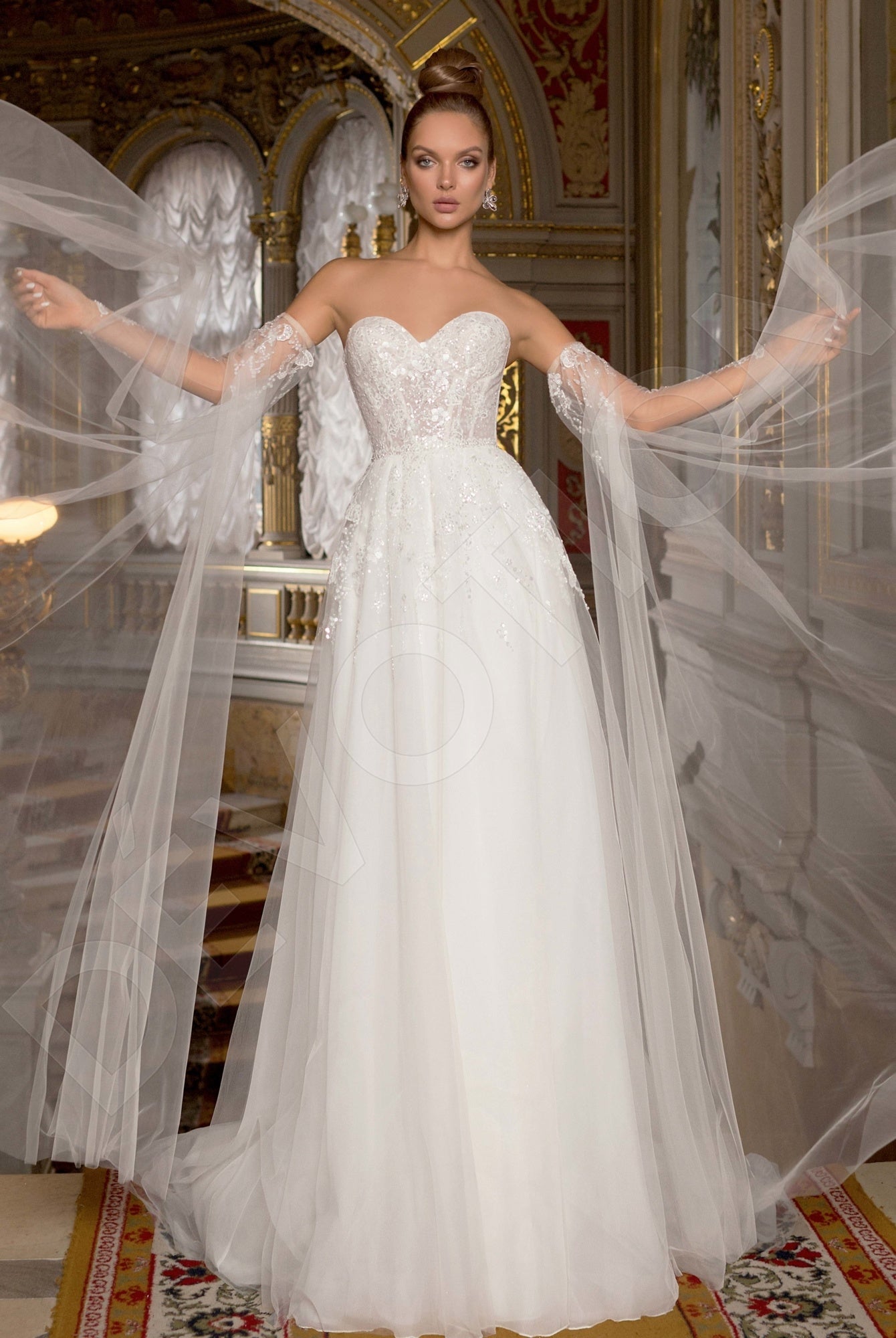 Soltis A-line Sweetheart Off White Wedding dress