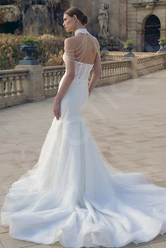 Francesca Trumpet/Mermaid Sweetheart Milk Wedding dress