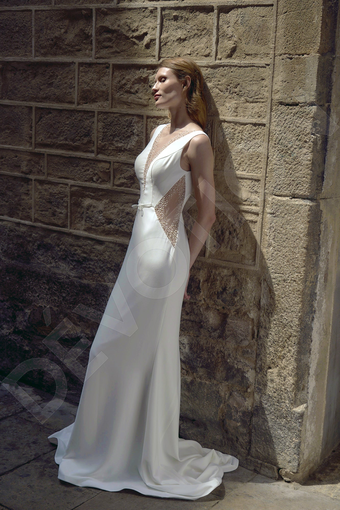 Diana Trumpet/Mermaid Illusion Milk Wedding dress