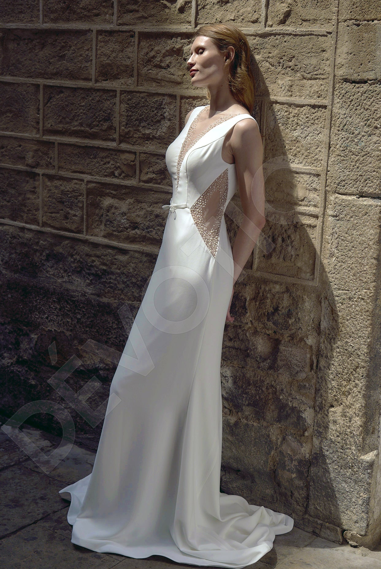 Diana Trumpet/Mermaid Illusion Milk Wedding dress