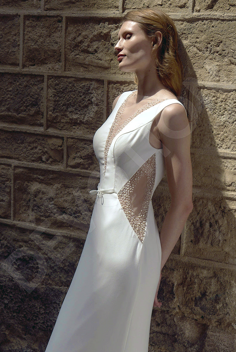 Diana Trumpet/Mermaid Illusion Milk Wedding dress