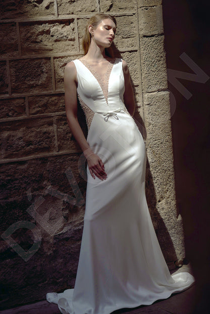 Diana Trumpet/Mermaid Illusion Milk Wedding dress