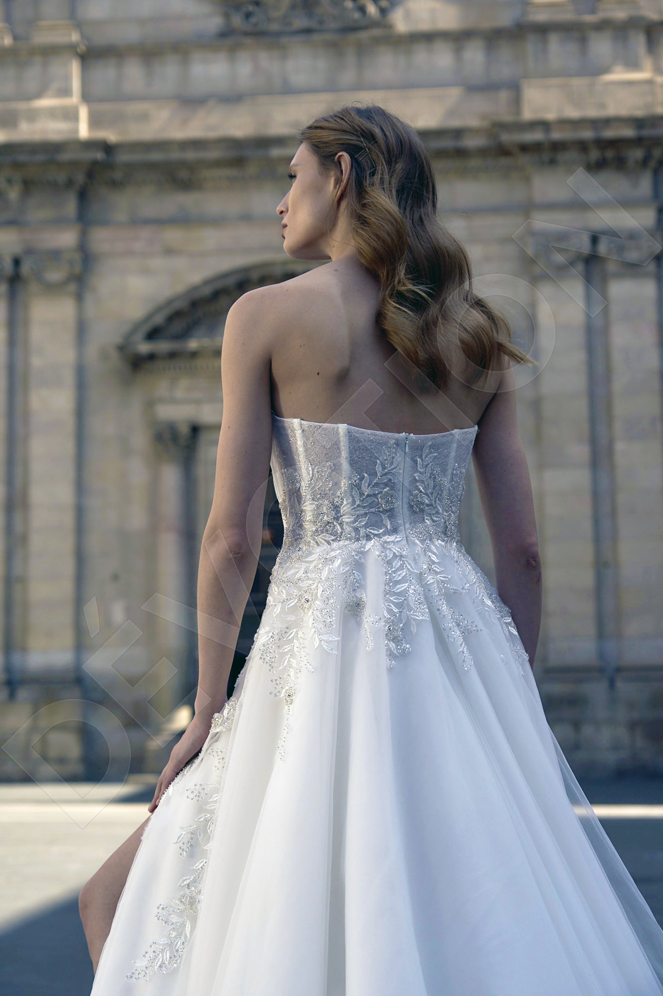 Julie A-line Sweetheart Milk Wedding dress