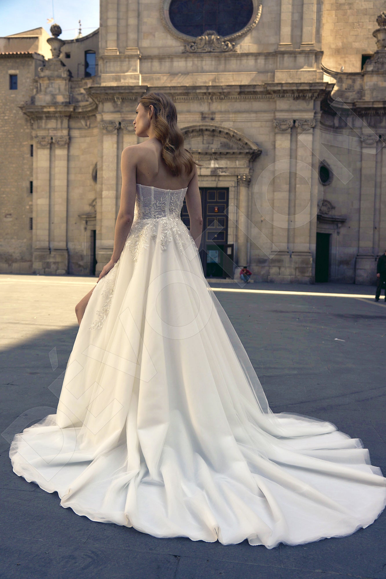 Julie A-line Sweetheart Milk Wedding dress