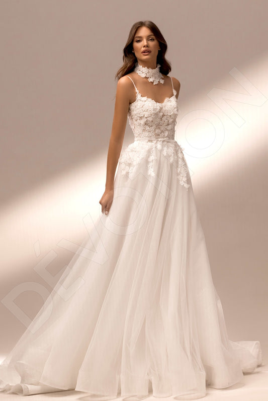 Ella A-line Sweetheart Ivory Wedding dress