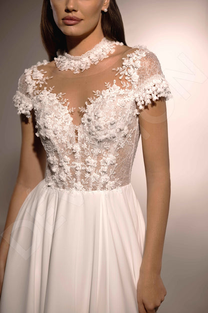 Nini A-line Illusion Ivory Wedding dress