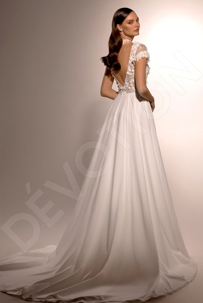 Nini A-line Illusion Ivory Wedding dress