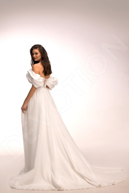 Rossa A-line Off-shoulder/Drop shoulder Ivory Wedding dress