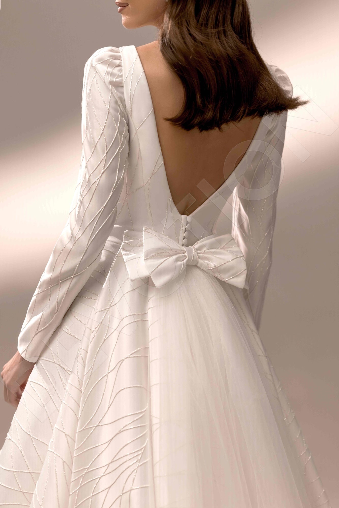 Sky A-line Boat/Bateau Ivory Wedding dress