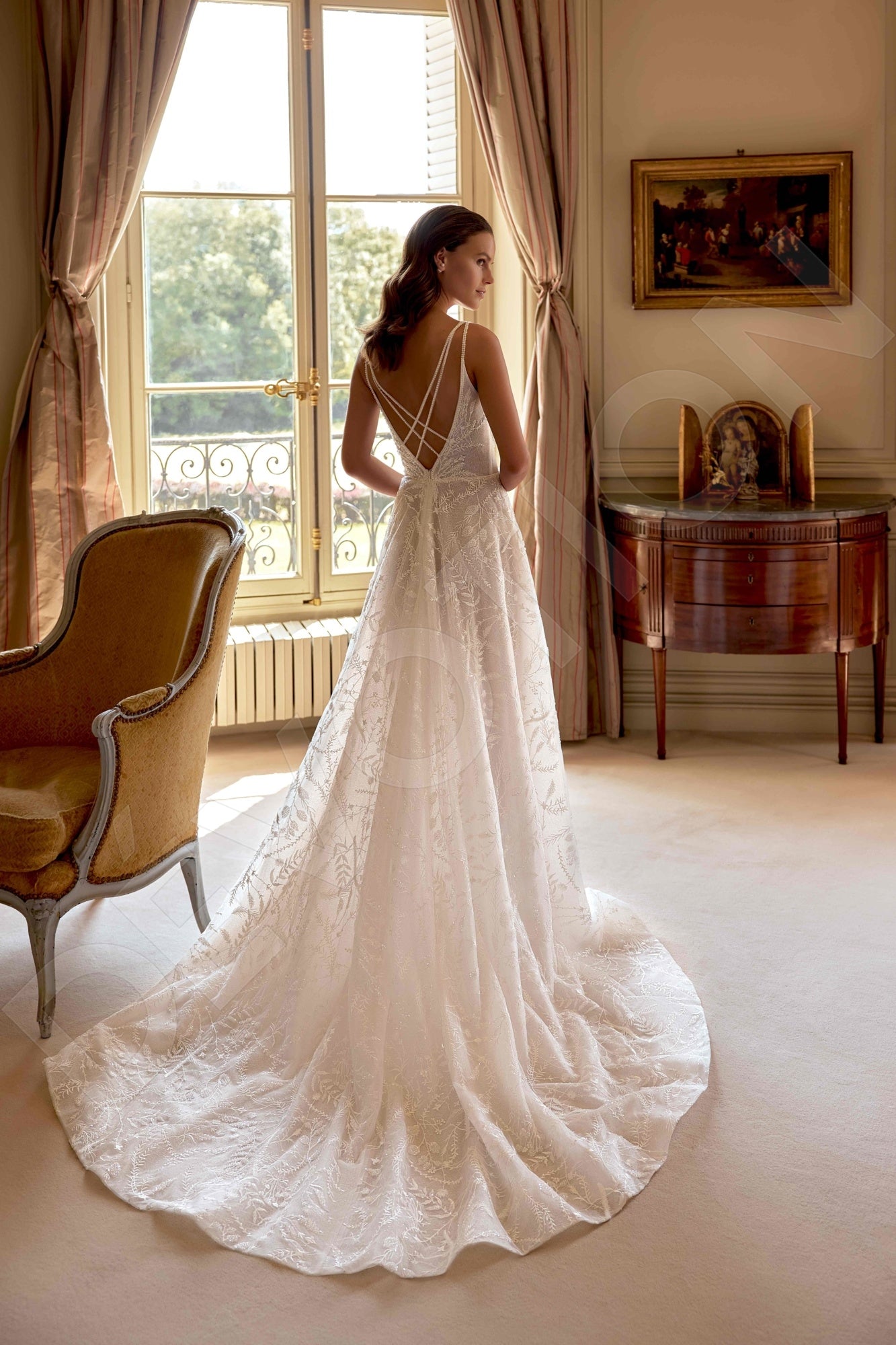 Alicia A line Sweetheart Milk Wedding dress