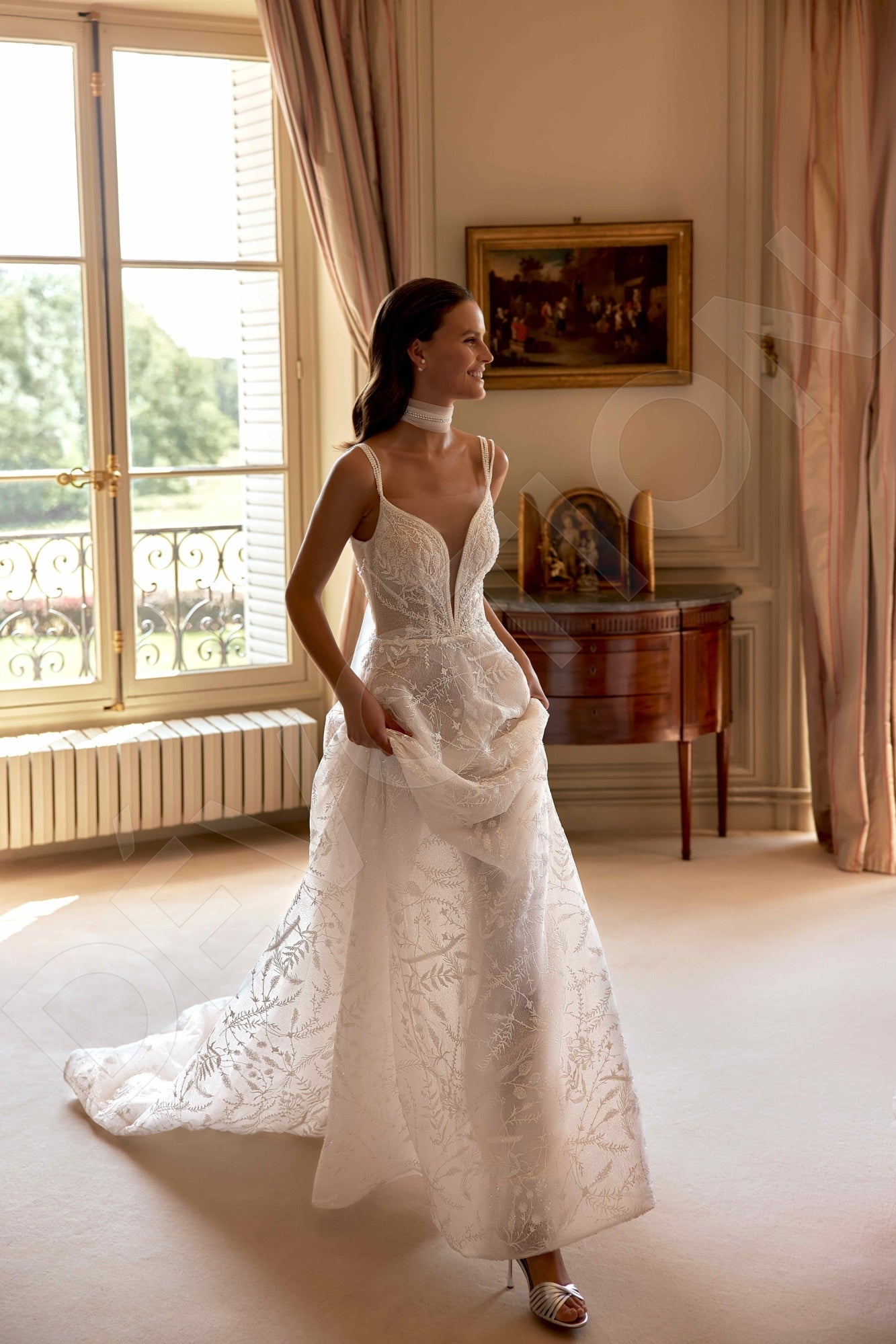 Alicia A-line Sweetheart Milk Wedding dress