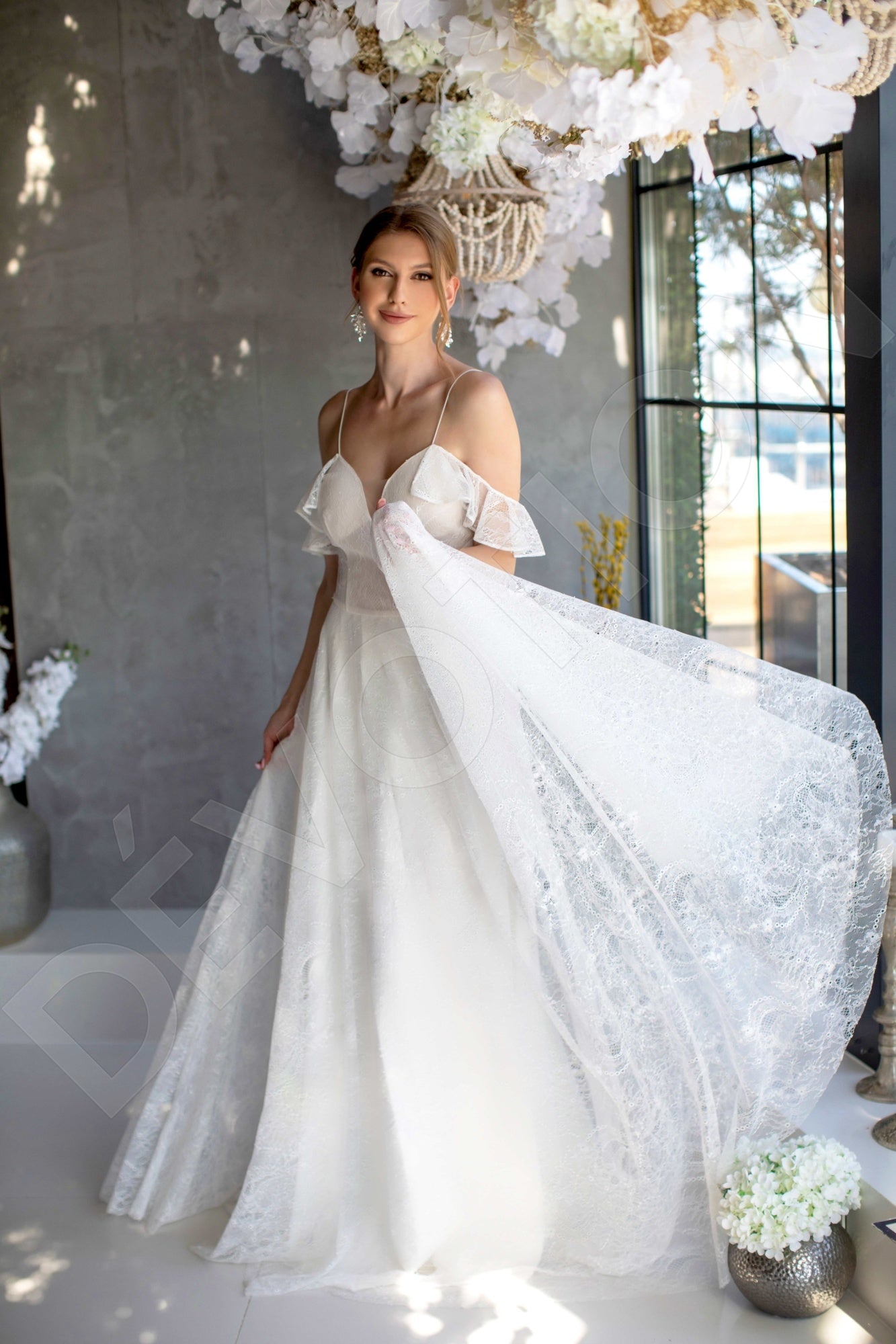 Alane A-line Sweetheart Milk Wedding dress