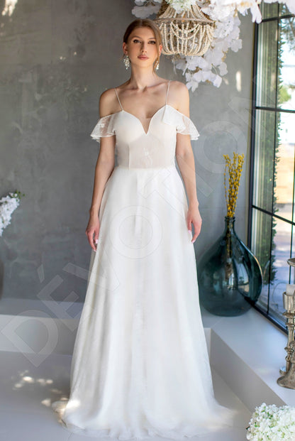 Alane A-line Sweetheart Milk Wedding dress