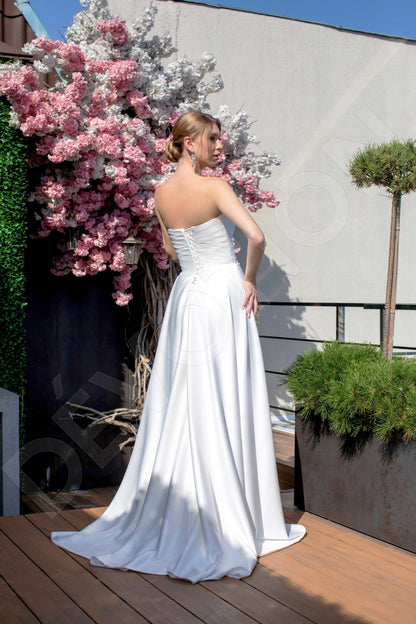 Hanny A-line Sweetheart Milk Wedding dress