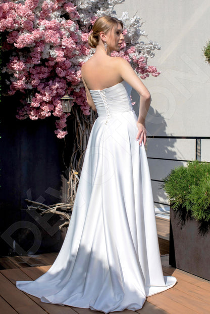 Hanny A-line Sweetheart Milk Wedding dress