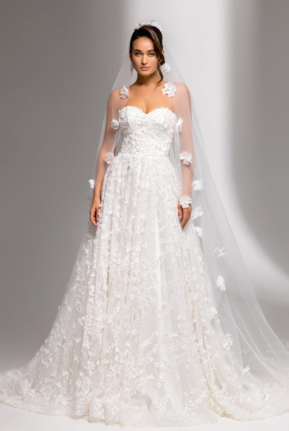 Daveigh A-line Sweetheart Milk Wedding dress