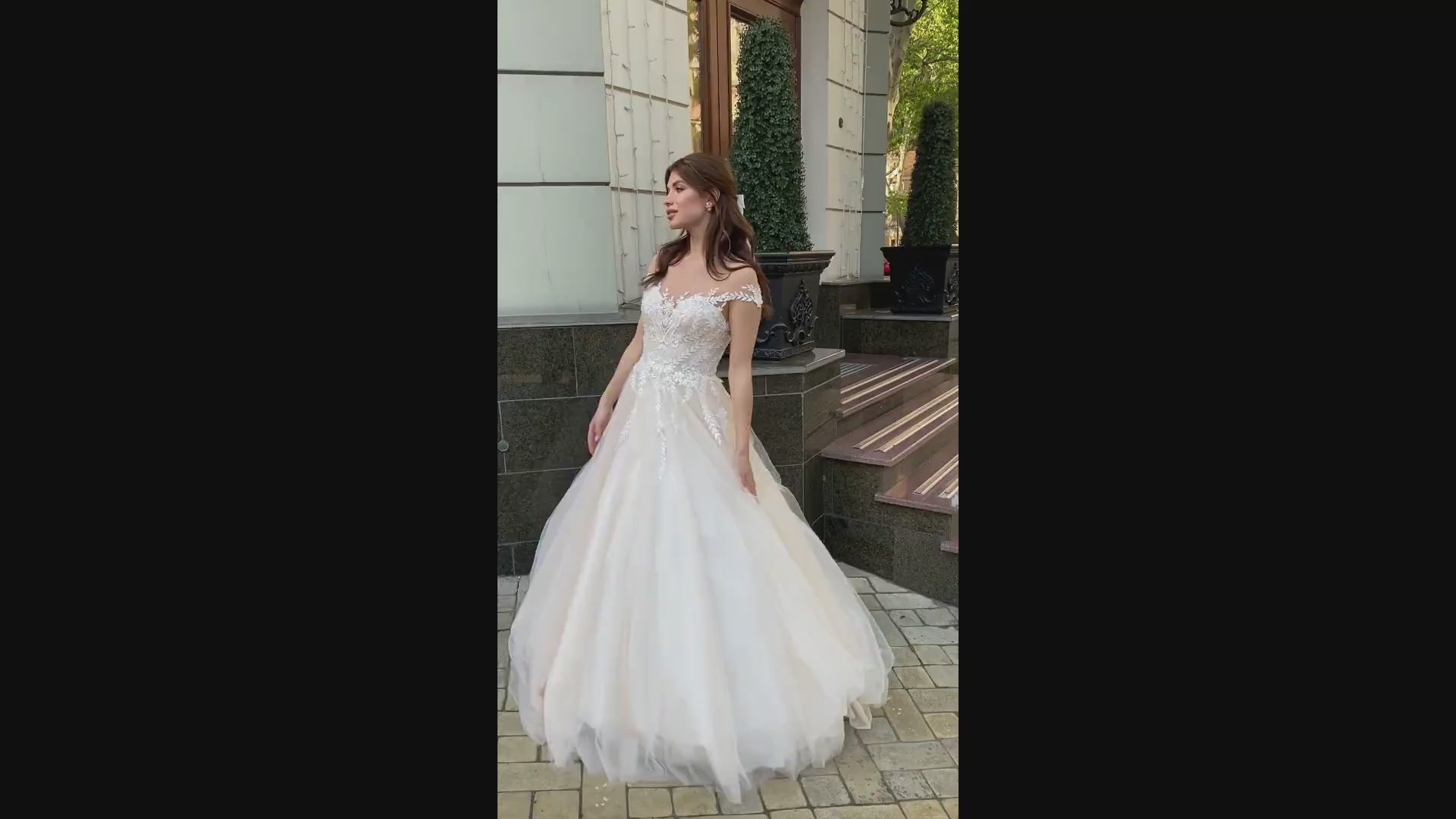 Willer A-line Illusion Milk PowderPink Wedding dress video