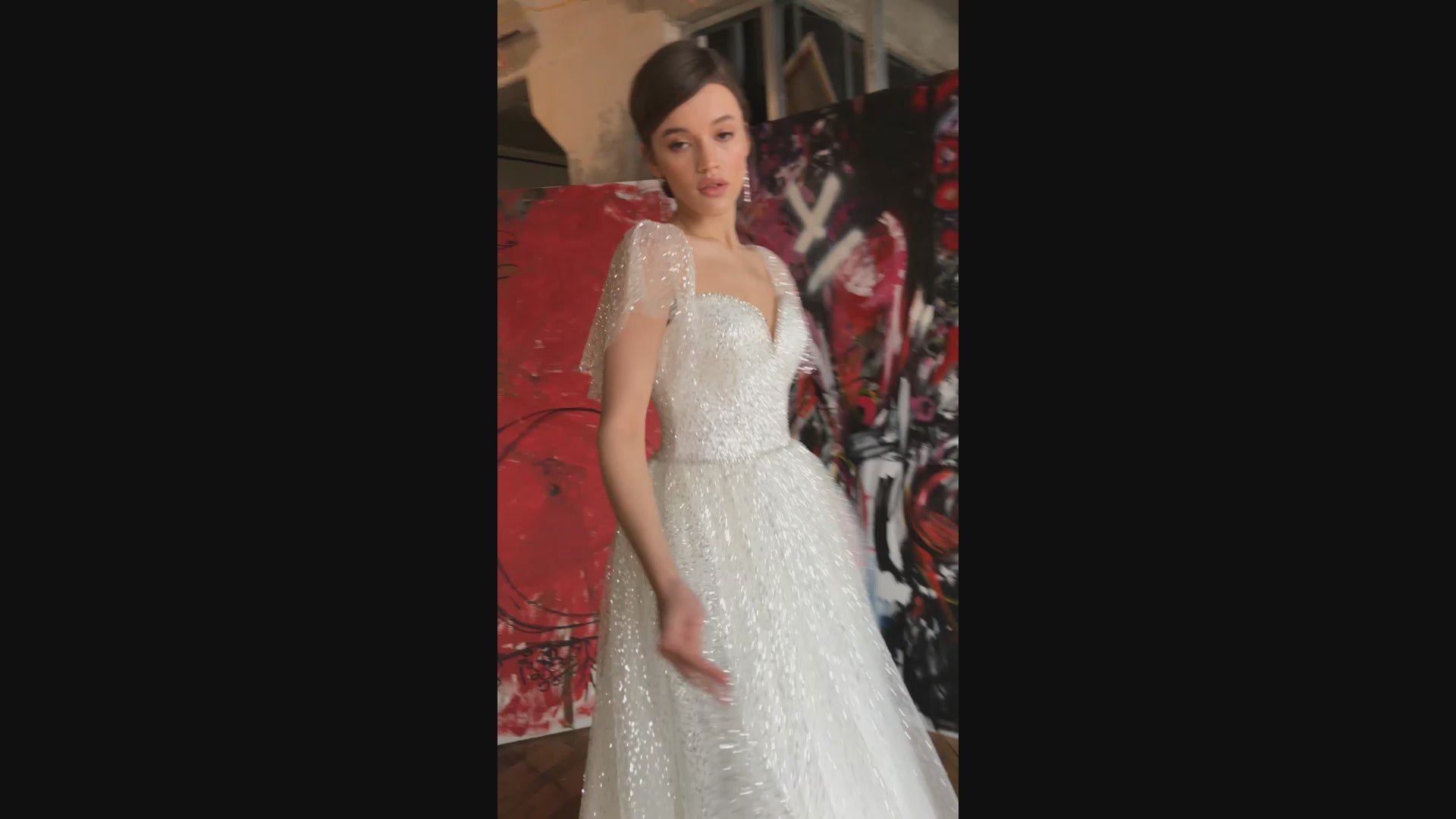 Elina A-line Sweetheart Ivory Wedding dress