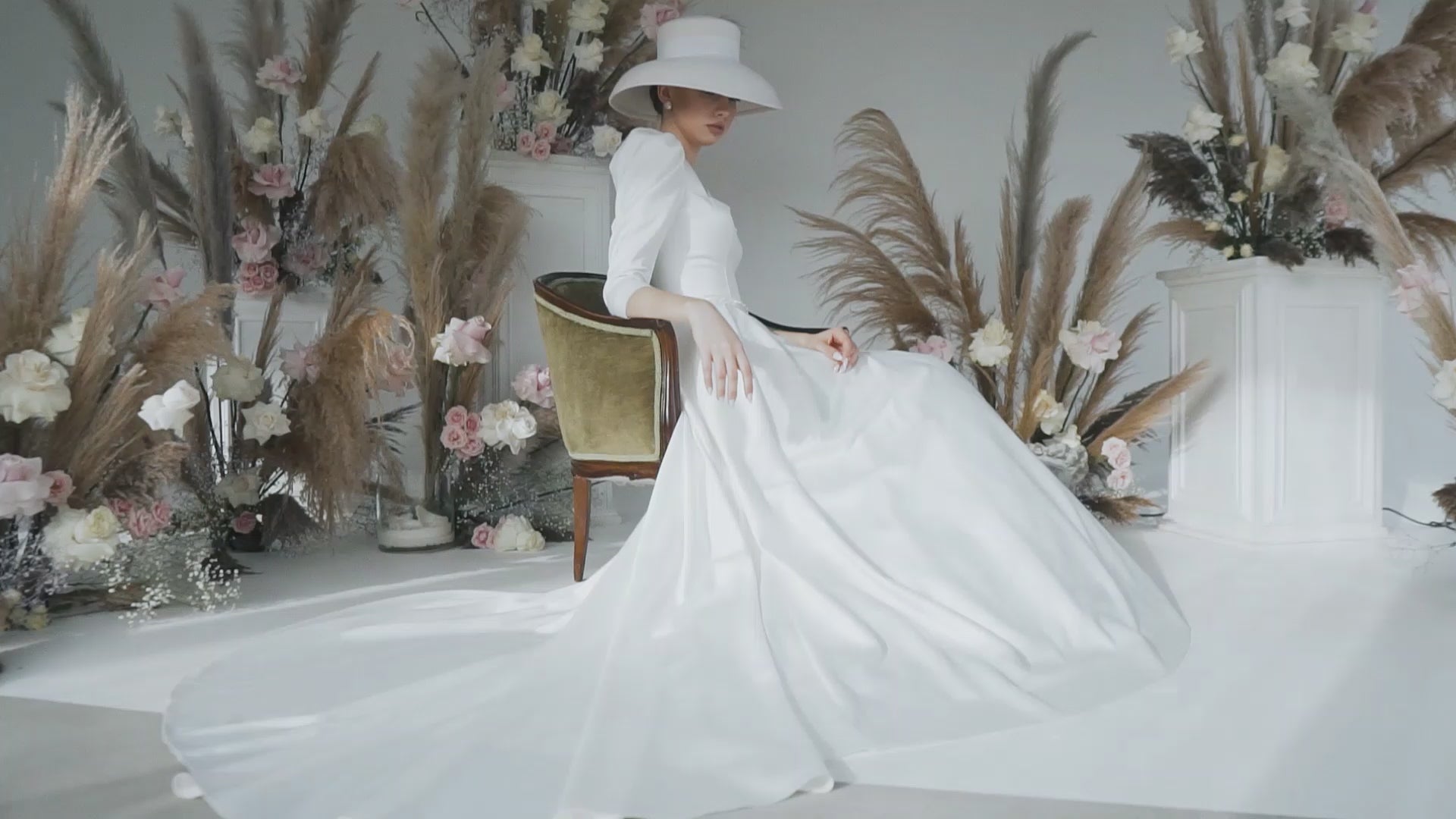 Nubia A-line Square Lightivory Wedding dress video