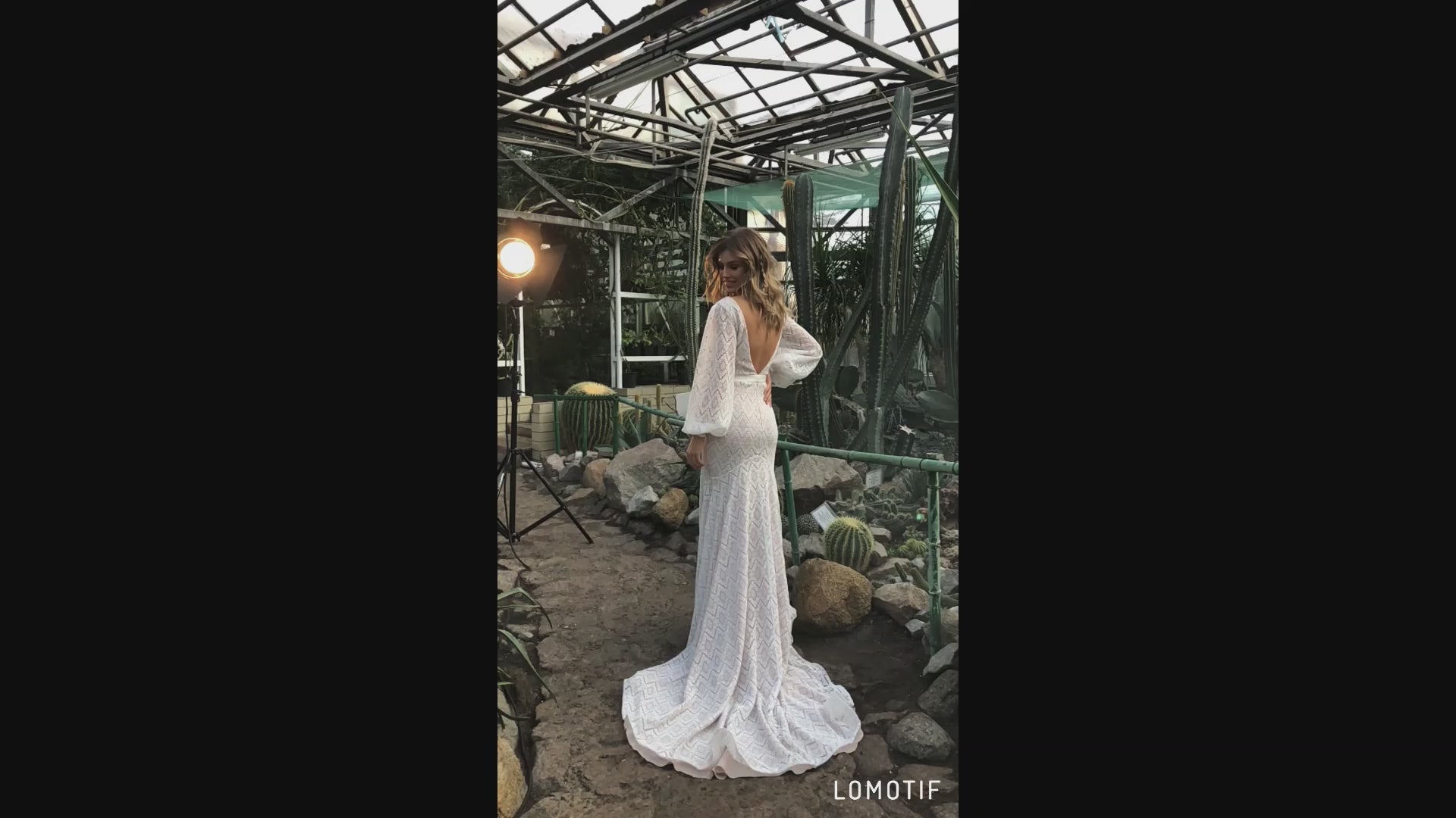 Frida Trumpet/Mermaid Illusion Ivory Nude Wedding dress