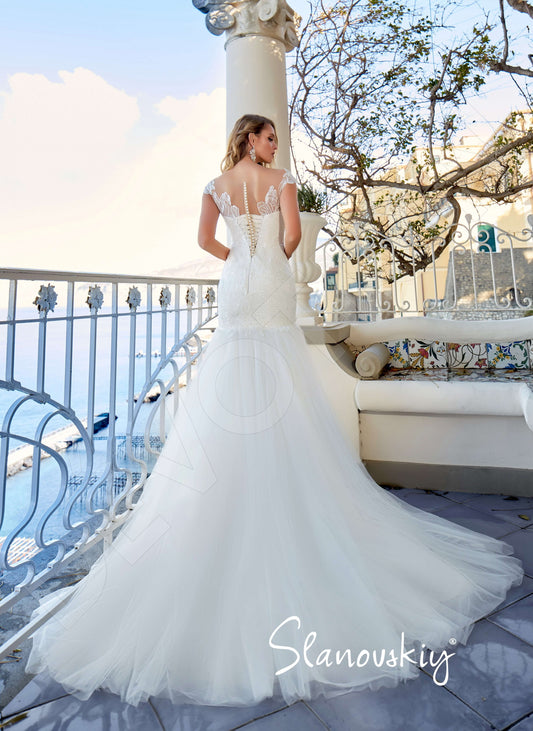 Genrietta Trumpet/Mermaid Illusion Cream Wedding dress