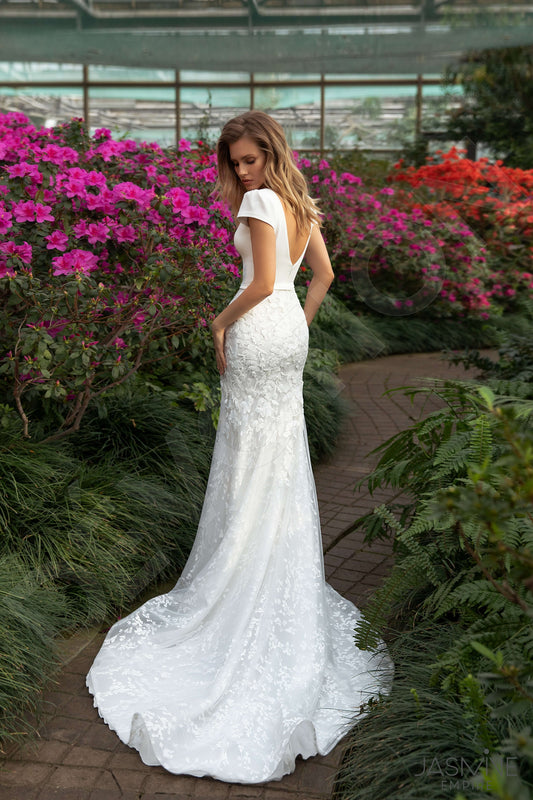 Lora Trumpet/Mermaid Illusion Ivory Wedding dress