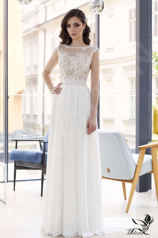 Miriama A-line Halter Ivory Wedding dress