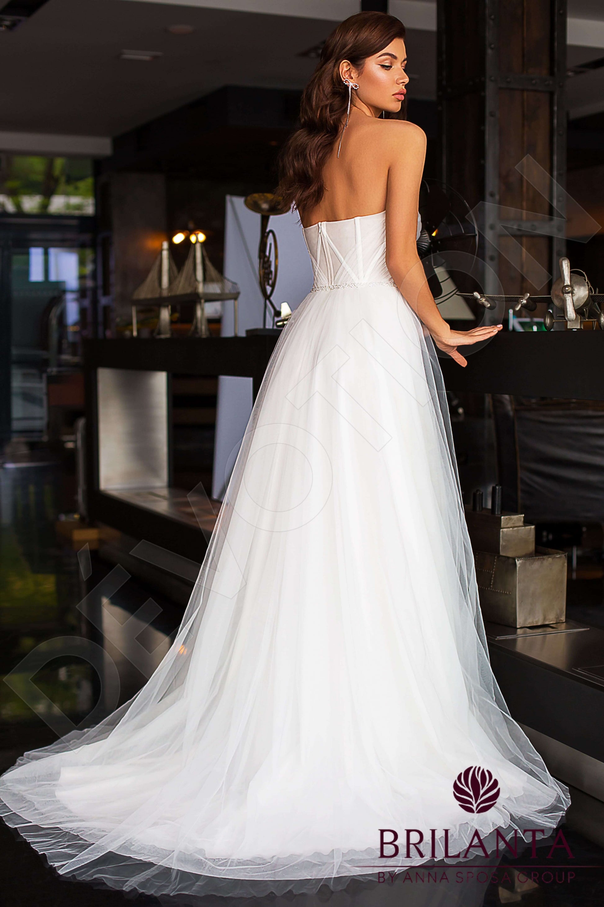 Romi A-line Sweetheart Milk Wedding dress