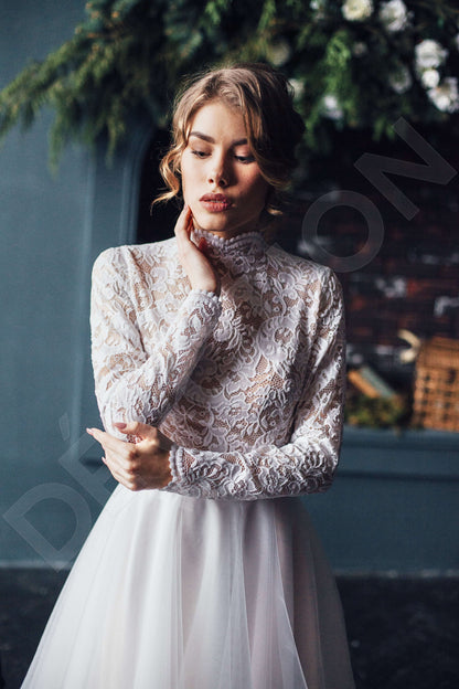 Katelynn Open back A-line Long sleeve Wedding Dress 6