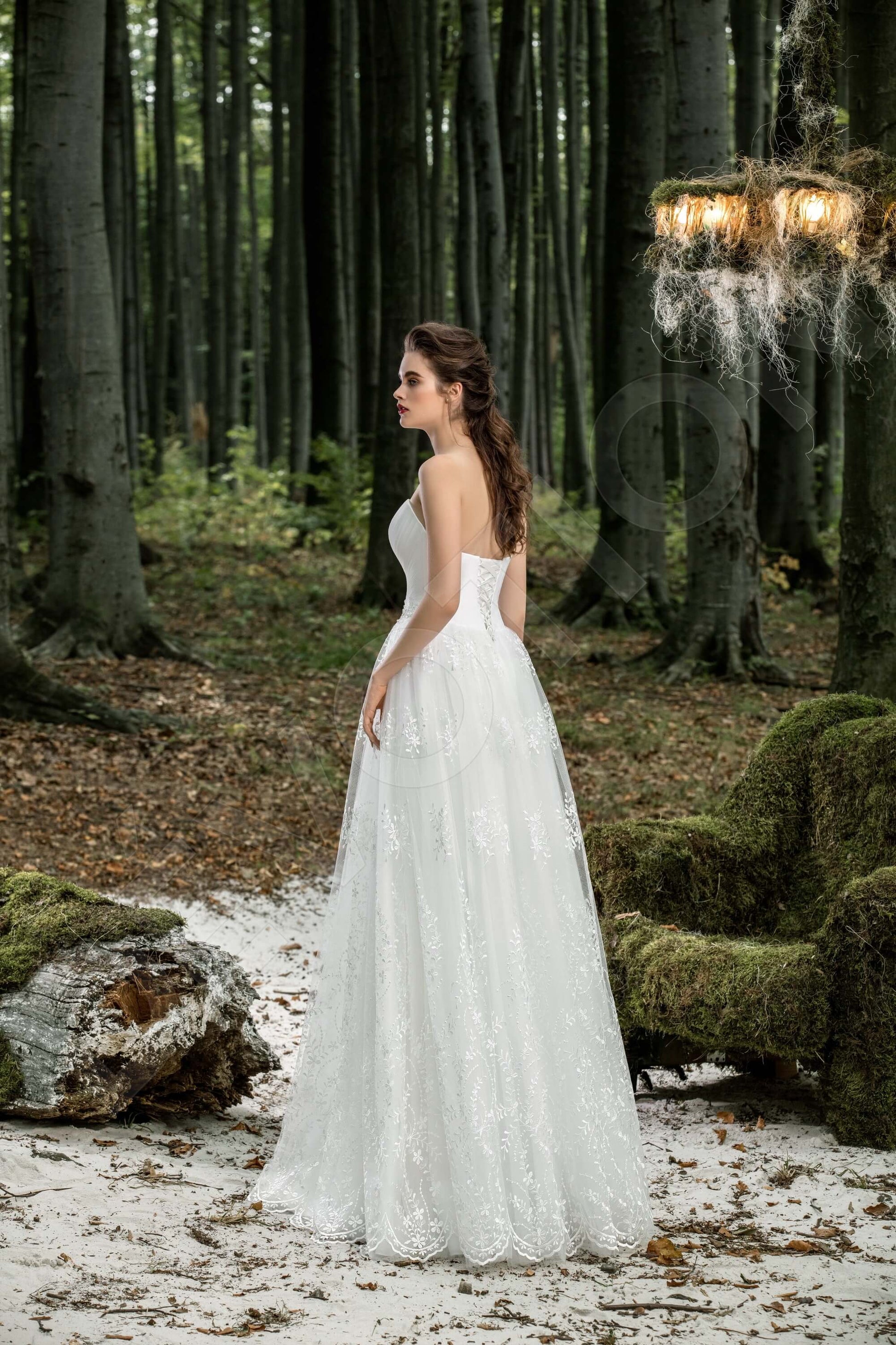 Lillie A-line Sweetheart Milk Wedding dress