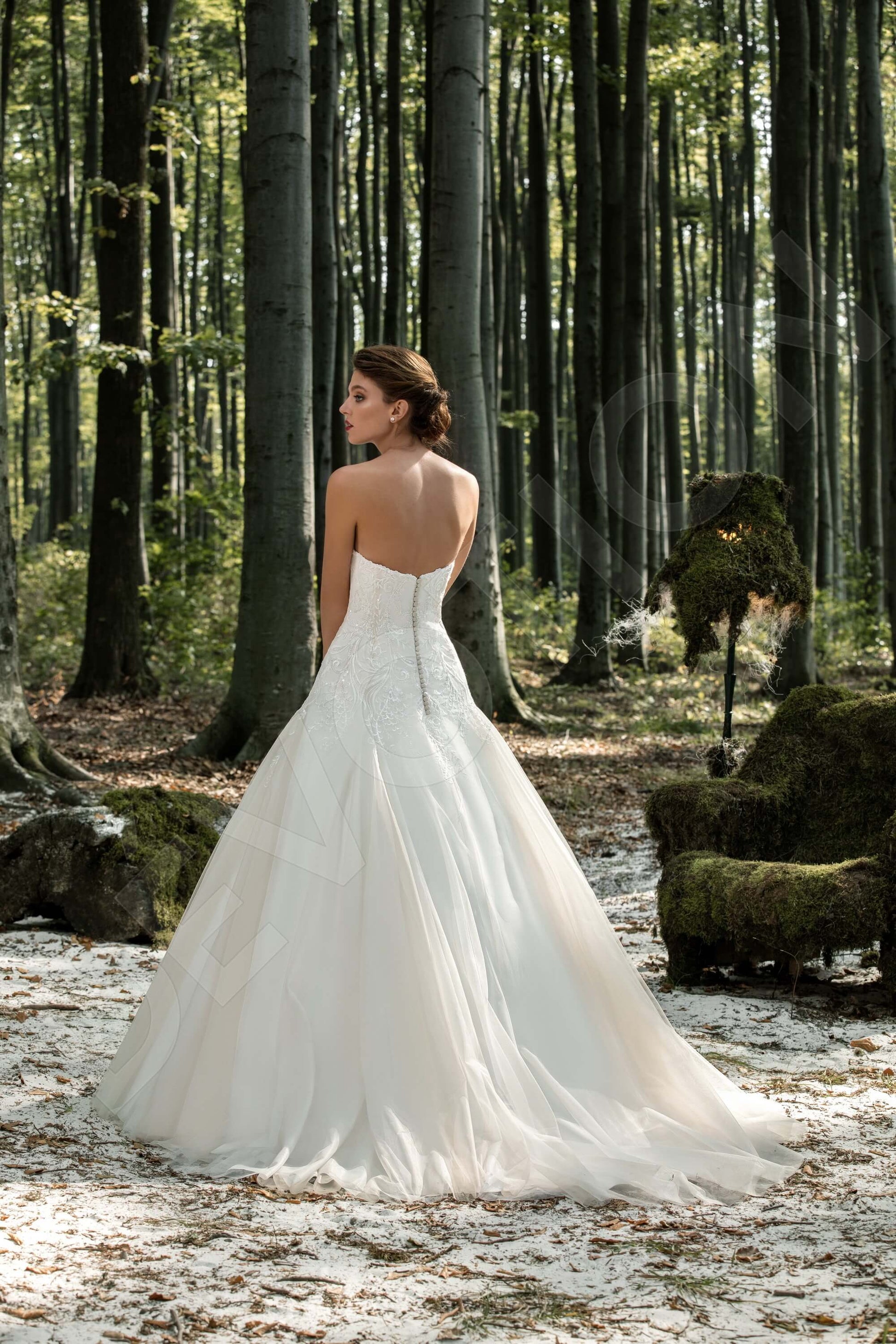 Jessamine A-line Sweetheart Milk Wedding dress