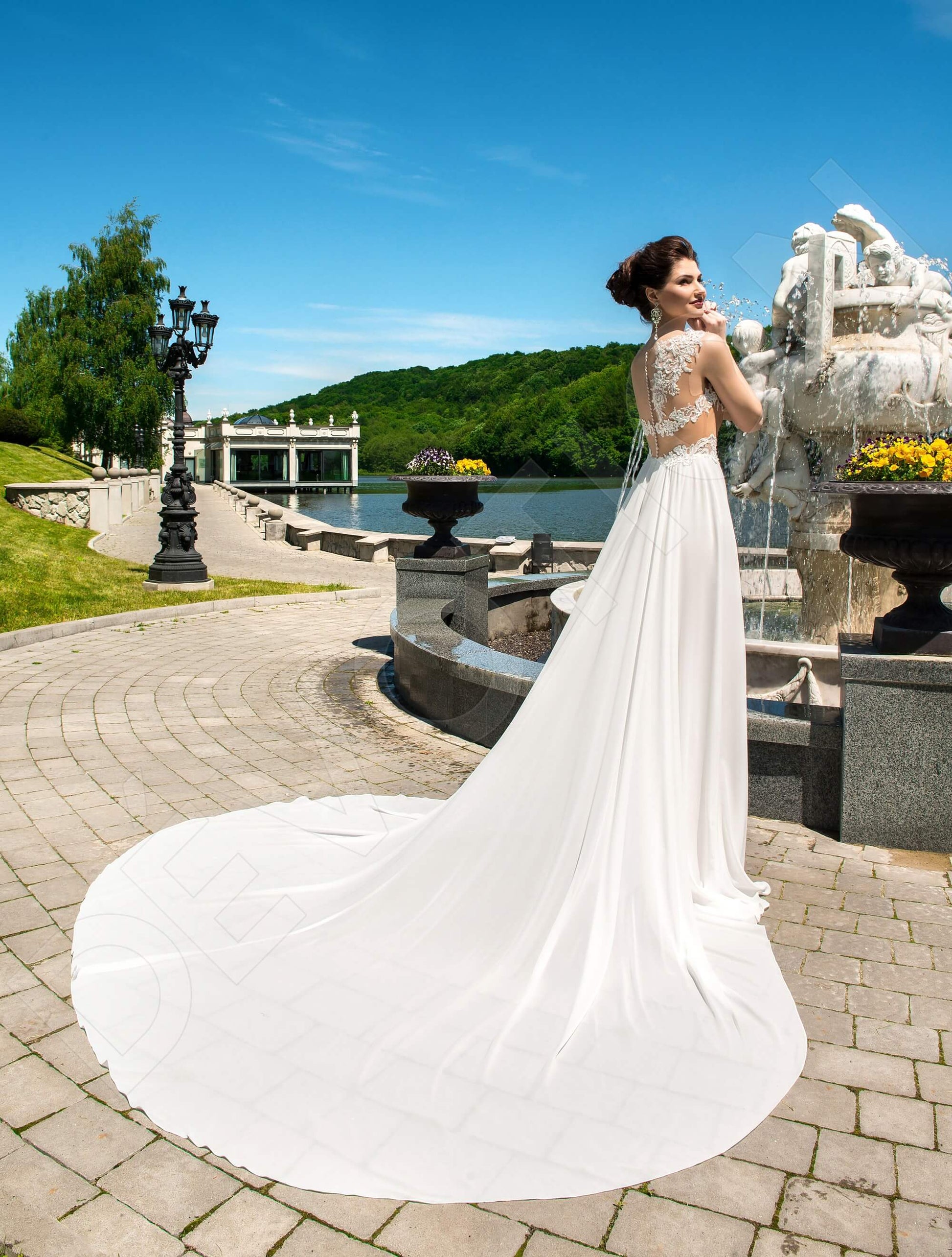 Bellinda A-line Illusion Milk Cappuccino Wedding dress