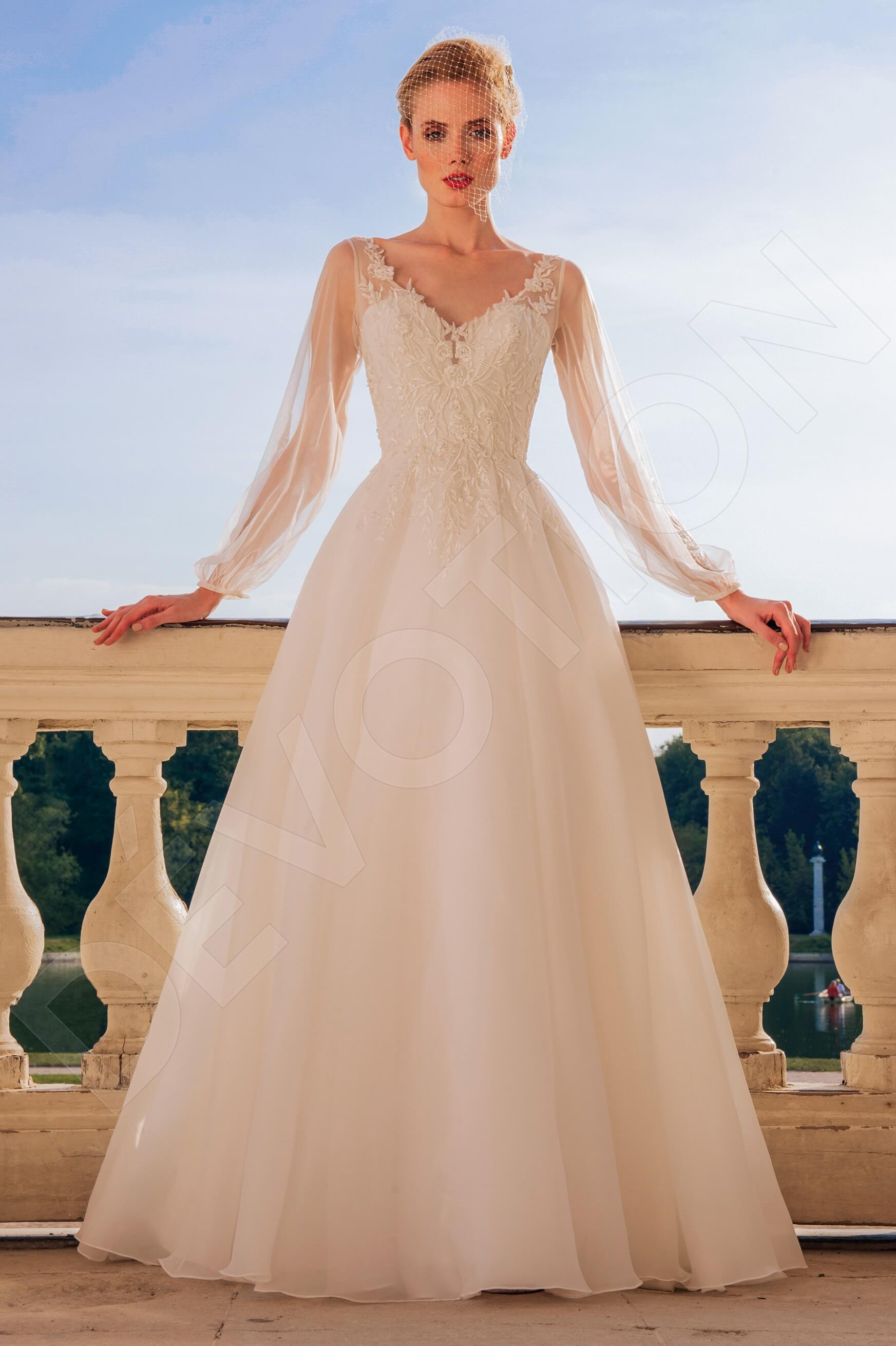 Lania Princess/Ball Gown V-neck Lightivory Wedding dress